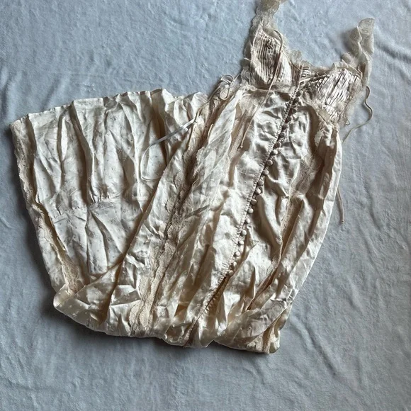 For Love & Lemons Liz Maxi Dress Cream - Picture 6 of 13